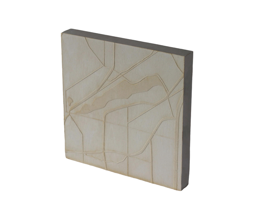 Van der Lijn Reservaat - plaster + lasercut print