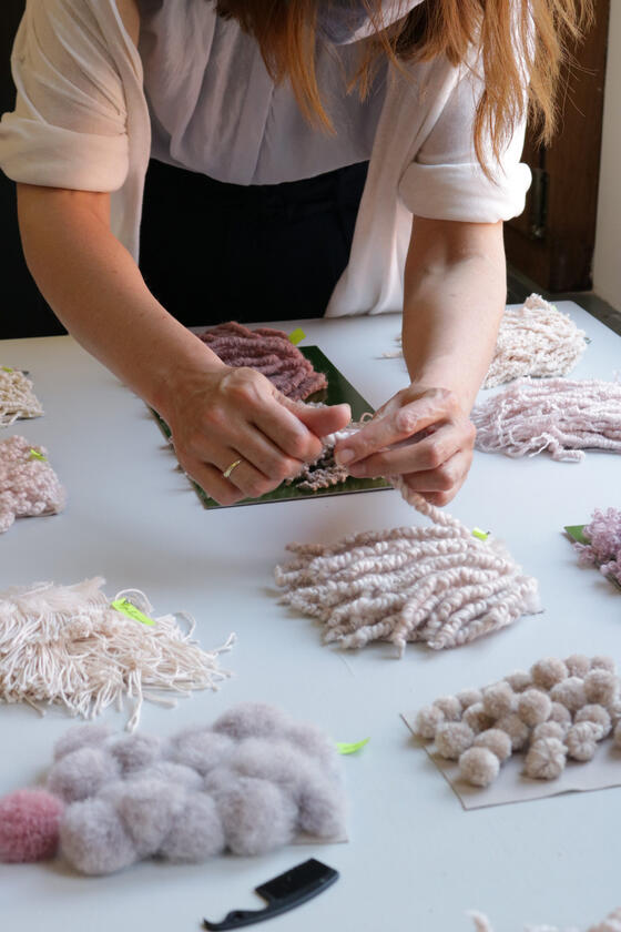 Mosses: A Lush Lexicon - wool samples