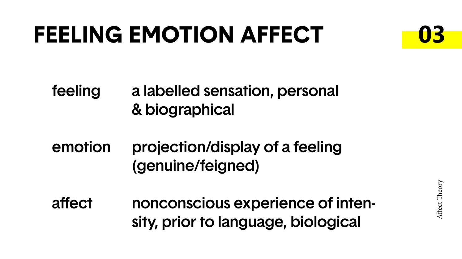 Affect Theory Presentation
